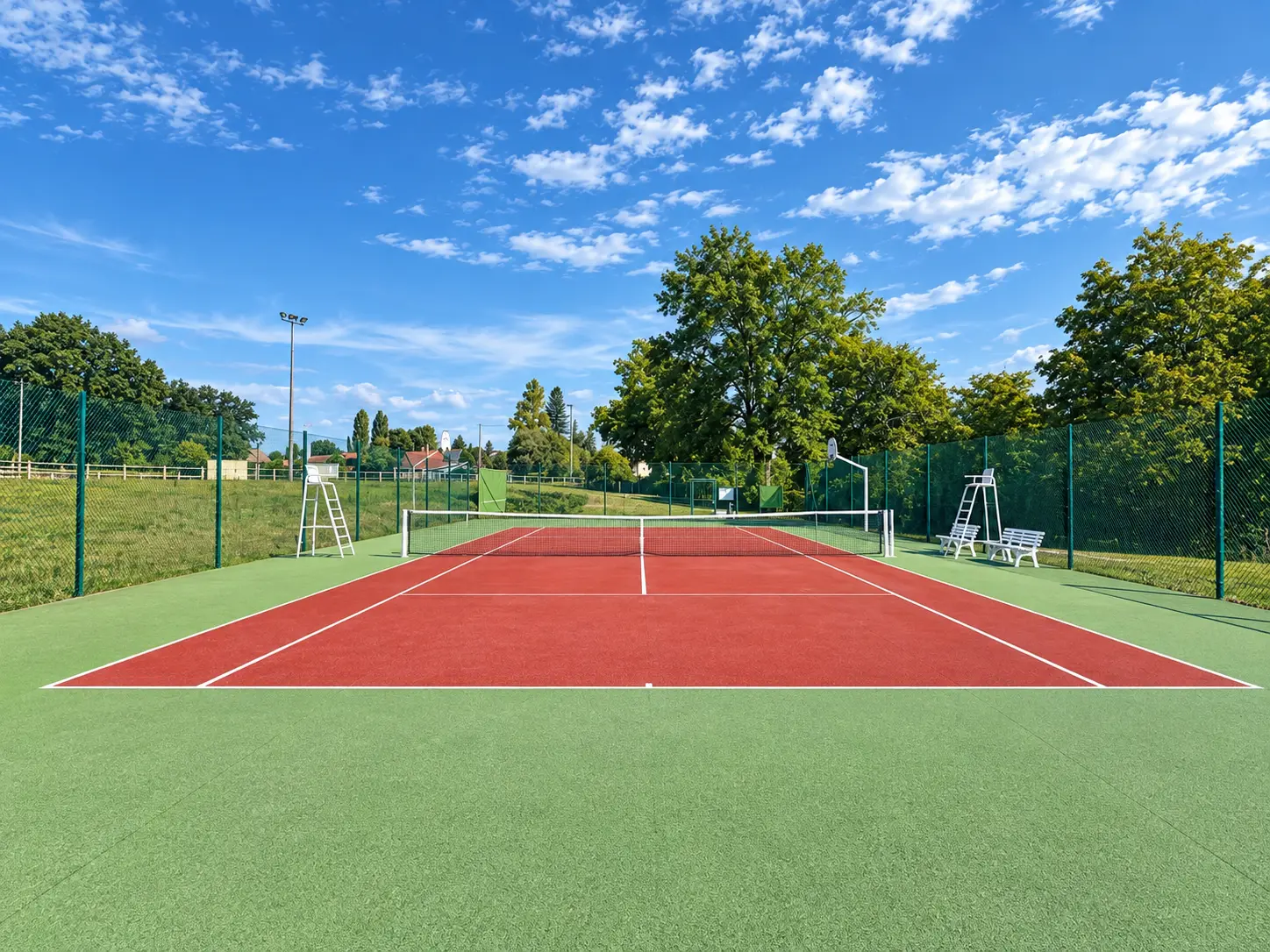 Le court de Gizeux (la photo de la fête du tennis sera publiée après accord de droit à l’image)